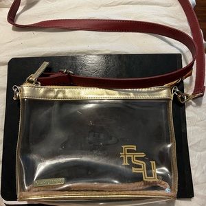 FSU clear crossbody